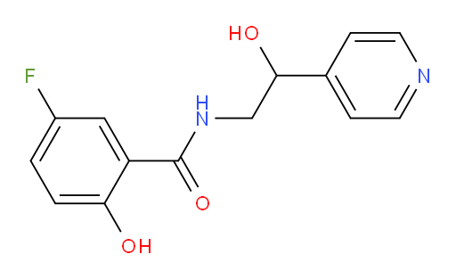5-fluoro-2-hydroxy-N-(2-hydroxy-2-(pyridin-4-yl)ethyl)benzamide
