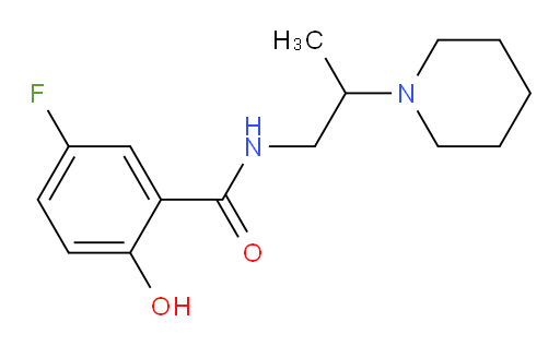 5-fluoro-2-hydroxy-N-(2-(piperidin-1-yl)propyl)benzamide