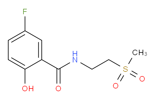 5-fluoro-2-hydroxy-N-(2-(methylsulfonyl)ethyl)benzamide