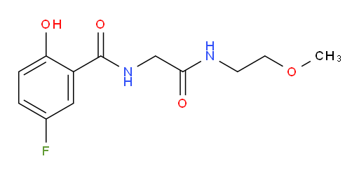 5-fluoro-2-hydroxy-N-(2-((2-methoxyethyl)amino)-2-oxoethyl)benzamide
