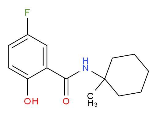 5-fluoro-2-hydroxy-N-(1-methylcyclohexyl)benzamide