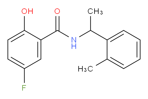 5-fluoro-2-hydroxy-N-(1-(o-tolyl)ethyl)benzamide