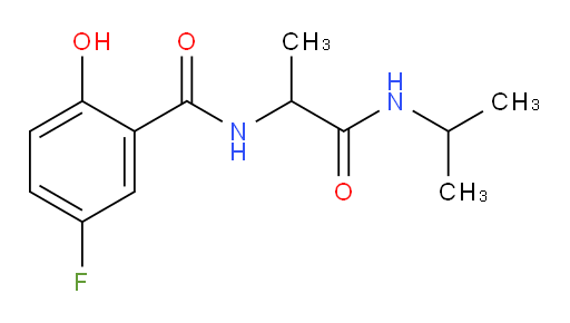 5-fluoro-2-hydroxy-N-(1-(isopropylamino)-1-oxopropan-2-yl)benzamide