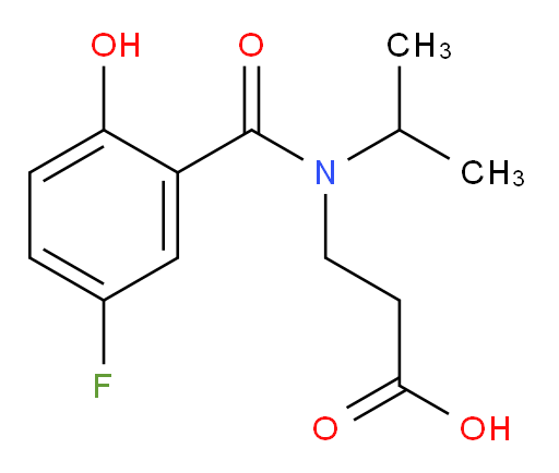 3-(5-fluoro-2-hydroxy-N-isopropylbenzamido)propanoic acid