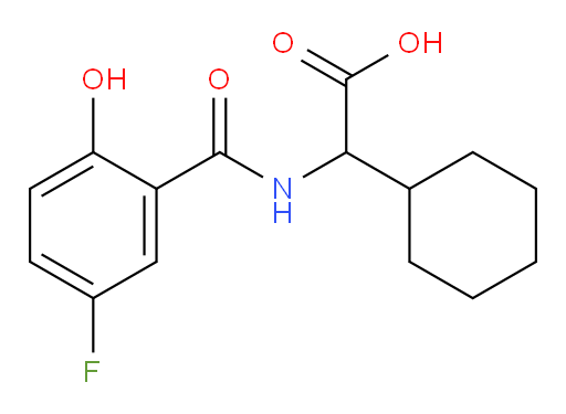 2-cyclohexyl-2-(5-fluoro-2-hydroxybenzamido)acetic acid