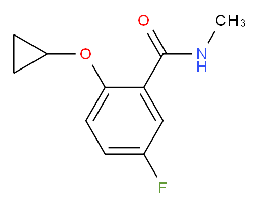 2-cyclopropoxy-5-fluoro-N-methylbenzamide