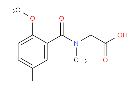 2-(5-fluoro-2-methoxy-N-methylbenzamido)acetic acid