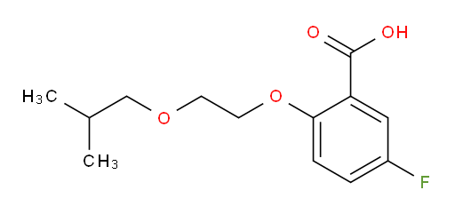 5-fluoro-2-(2-isobutoxyethoxy)benzoic acid