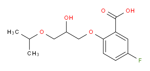 5-fluoro-2-(2-hydroxy-3-isopropoxypropoxy)benzoic acid