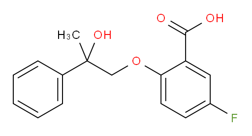 5-fluoro-2-(2-hydroxy-2-phenylpropoxy)benzoic acid