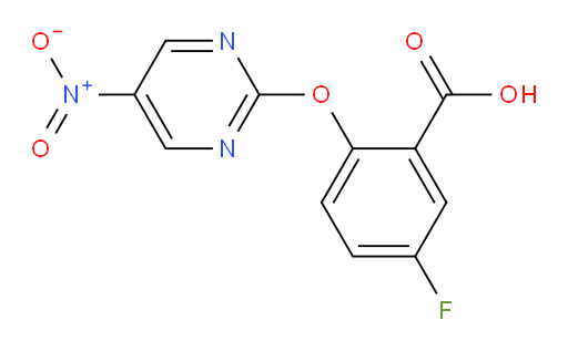 5-fluoro-2-((5-nitropyrimidin-2-yl)oxy)benzoic acid