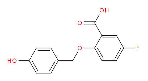 5-fluoro-2-((4-hydroxybenzyl)oxy)benzoic acid