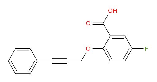 5-fluoro-2-((3-phenylprop-2-yn-1-yl)oxy)benzoic acid