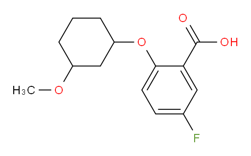 5-fluoro-2-((3-methoxycyclohexyl)oxy)benzoic acid