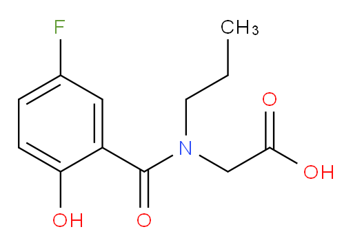 2-(5-fluoro-2-hydroxy-N-propylbenzamido)acetic acid