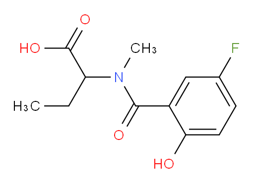 2-(5-fluoro-2-hydroxy-N-methylbenzamido)butanoic acid