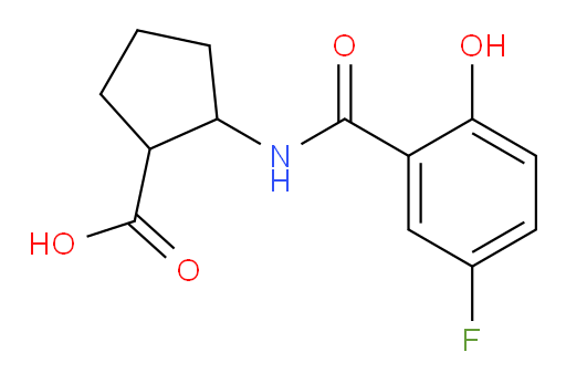 2-(5-fluoro-2-hydroxybenzamido)cyclopentanecarboxylic acid