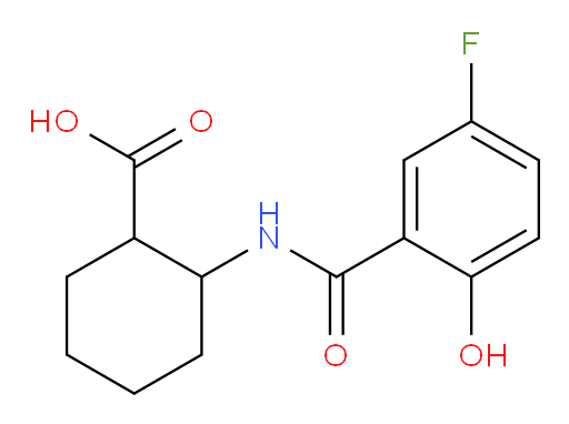 2-(5-fluoro-2-hydroxybenzamido)cyclohexanecarboxylic acid