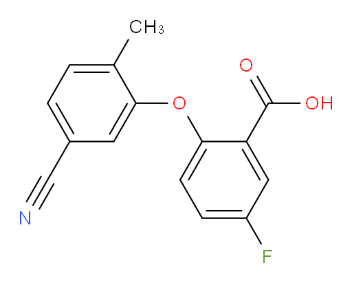 2-(5-cyano-2-methylphenoxy)-5-fluorobenzoic acid