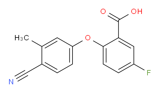 2-(4-cyano-3-methylphenoxy)-5-fluorobenzoic acid