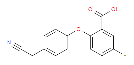 2-(4-(cyanomethyl)phenoxy)-5-fluorobenzoic acid