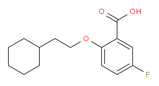 2-(2-cyclohexylethoxy)-5-fluorobenzoic acid