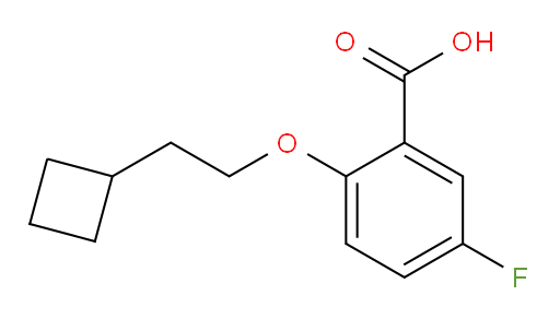 2-(2-cyclobutylethoxy)-5-fluorobenzoic acid