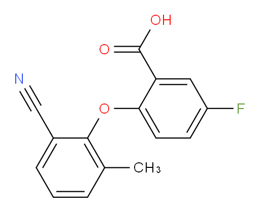 2-(2-cyano-6-methylphenoxy)-5-fluorobenzoic acid