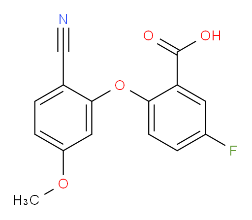 2-(2-cyano-5-methoxyphenoxy)-5-fluorobenzoic acid