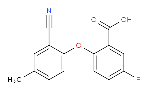 2-(2-cyano-4-methylphenoxy)-5-fluorobenzoic acid