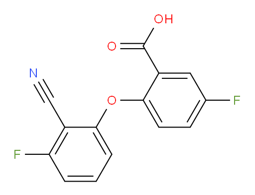 2-(2-cyano-3-fluorophenoxy)-5-fluorobenzoic acid