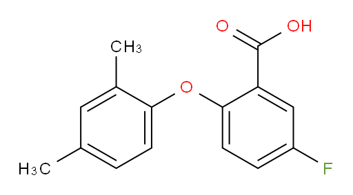 2-(2,4-dimethylphenoxy)-5-fluorobenzoic acid