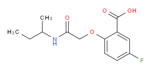 2-(2-(sec-butylamino)-2-oxoethoxy)-5-fluorobenzoic acid