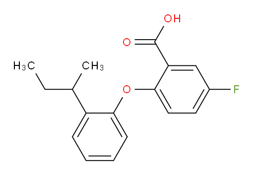 2-(2-(sec-butyl)phenoxy)-5-fluorobenzoic acid