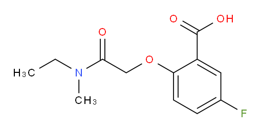 2-(2-(ethyl(methyl)amino)-2-oxoethoxy)-5-fluorobenzoic acid
