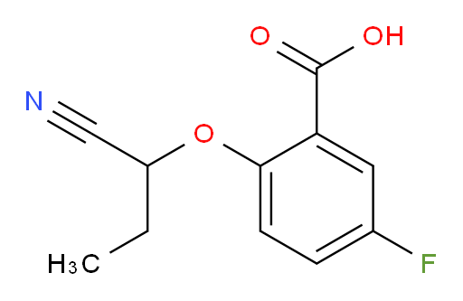 2-(1-cyanopropoxy)-5-fluorobenzoic acid