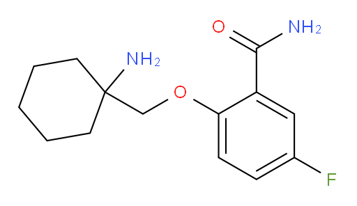 2-((1-aminocyclohexyl)methoxy)-5-fluorobenzamide