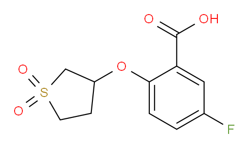 2-((1,1-dioxidotetrahydrothiophen-3-yl)oxy)-5-fluorobenzoic acid