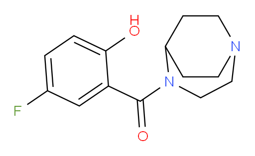1,4-diazabicyclo[3.2.2]nonan-4-yl(5-fluoro-2-hydroxyphenyl)methanone