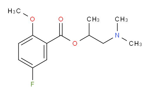 1-(dimethylamino)propan-2-yl 5-fluoro-2-methoxybenzoate