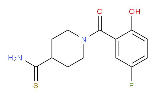 1-(5-fluoro-2-hydroxybenzoyl)piperidine-4-carbothioamide