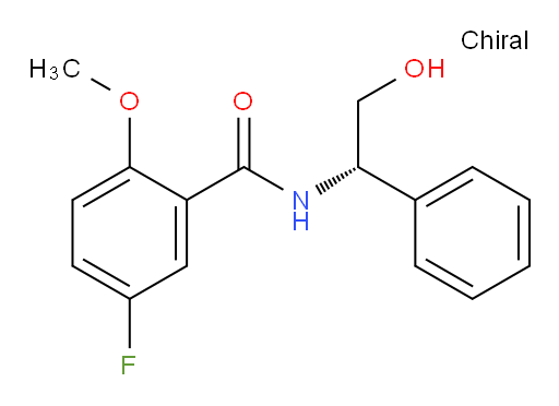 (S)-5-fluoro-N-(2-hydroxy-1-phenylethyl)-2-methoxybenzamide