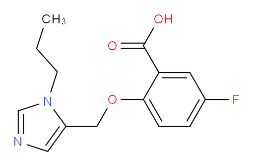 5-fluoro-2-((1-propyl-1H-imidazol-5-yl)methoxy)benzoic acid
