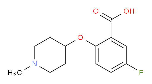 5-fluoro-2-((1-methylpiperidin-4-yl)oxy)benzoic acid