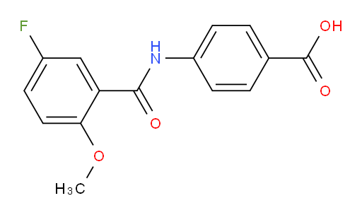 4-(5-fluoro-2-methoxybenzamido)benzoic acid