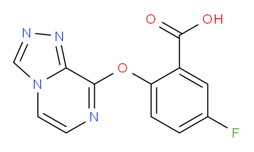2-([1,2,4]triazolo[4,3-a]pyrazin-8-yloxy)-5-fluorobenzoic acid