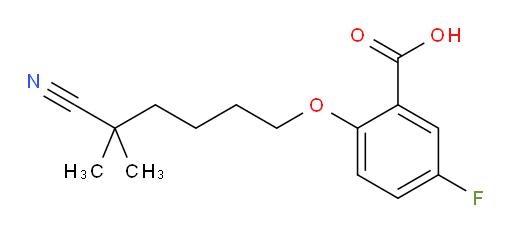 2-((5-cyano-5-methylhexyl)oxy)-5-fluorobenzoic acid