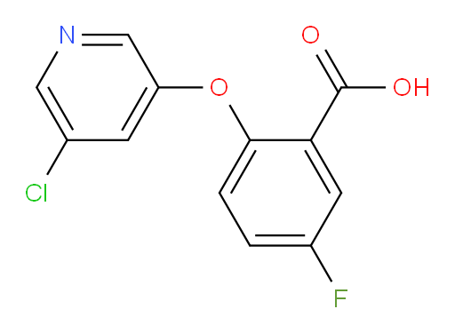 2-((5-chloropyridin-3-yl)oxy)-5-fluorobenzoic acid