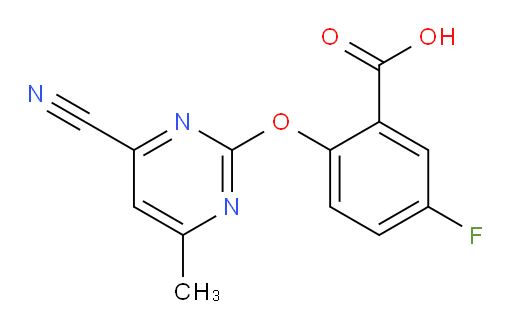 2-((4-cyano-6-methylpyrimidin-2-yl)oxy)-5-fluorobenzoic acid