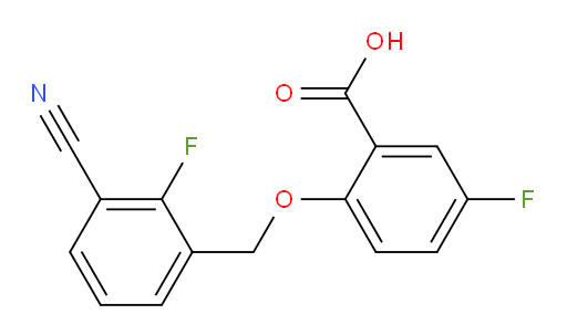 2-((3-cyano-2-fluorobenzyl)oxy)-5-fluorobenzoic acid